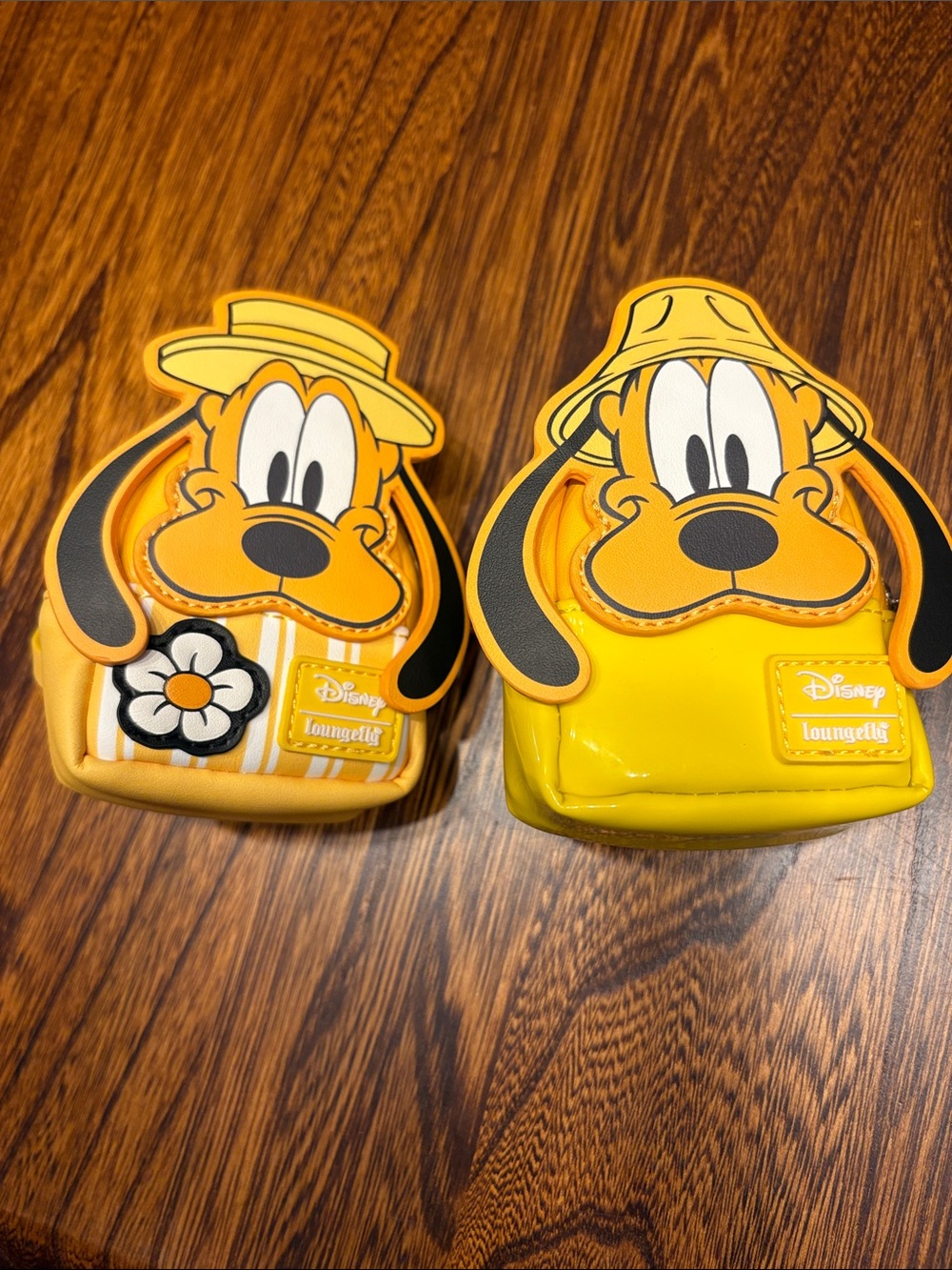 Loungefly Yellow Pluto Mini Bags - Twin Character Pouches
